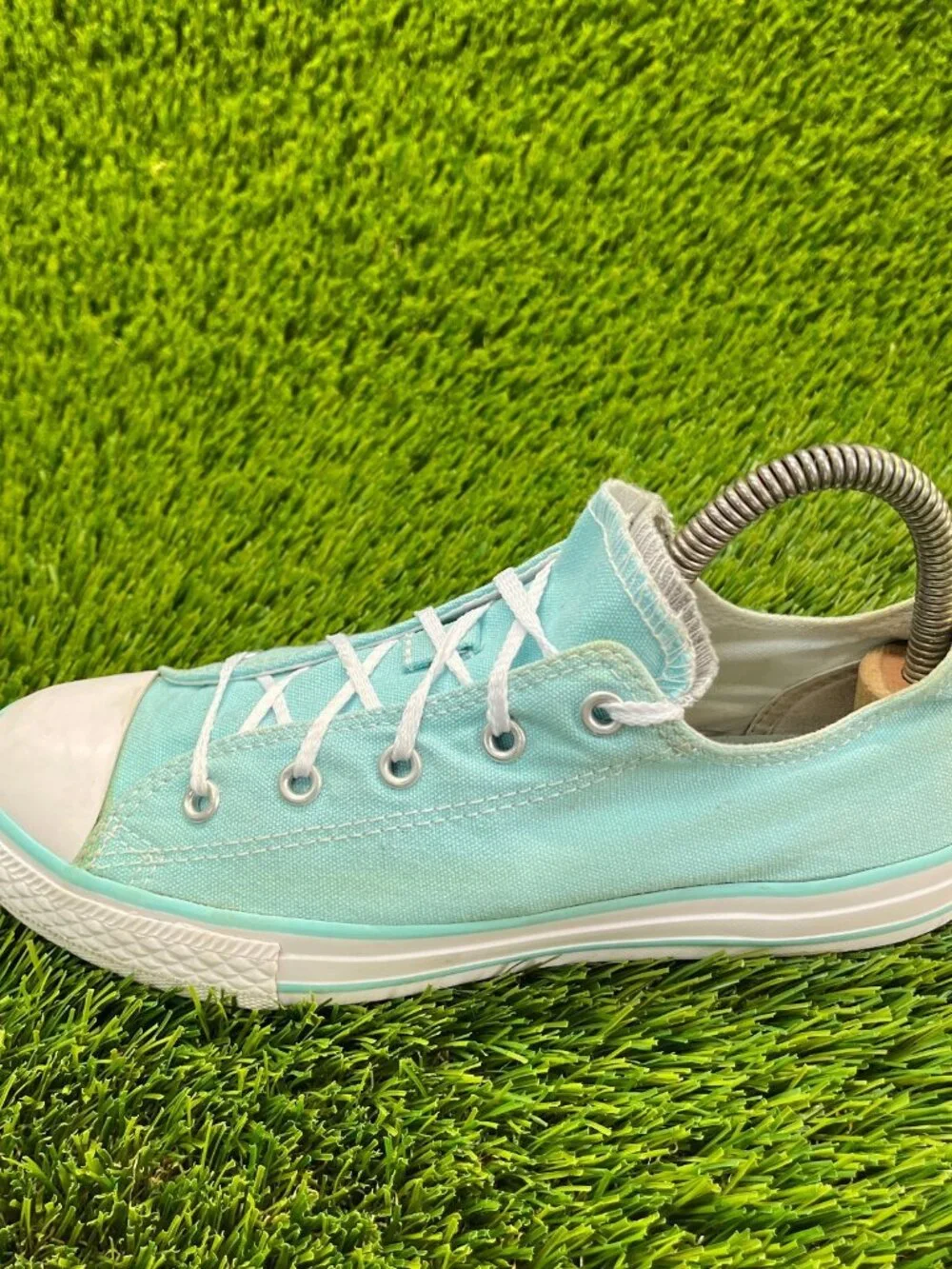 Converse Chuck Tylor‎ All Star Boys Size 4Y Blue White Athletic Shoes Sneakers